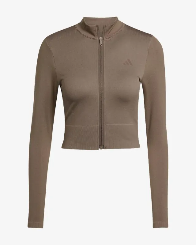Sudadera adidas Workout Essentials marrón mujer - L
