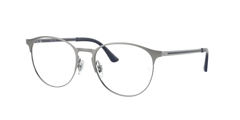 Ray - Ban Unisex Ray - Ban RX6375 3135 Monturas ópticas Metal Gris Transparente Pantos Normal