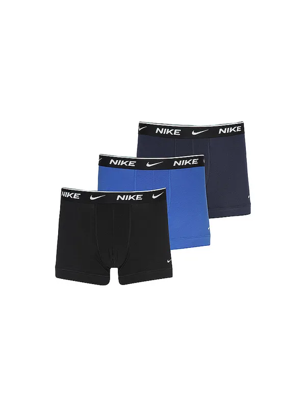 NIKE UNDERWEAR Pack de 3 calzoncillos bóxer tipo trunk para hombre azul | XL