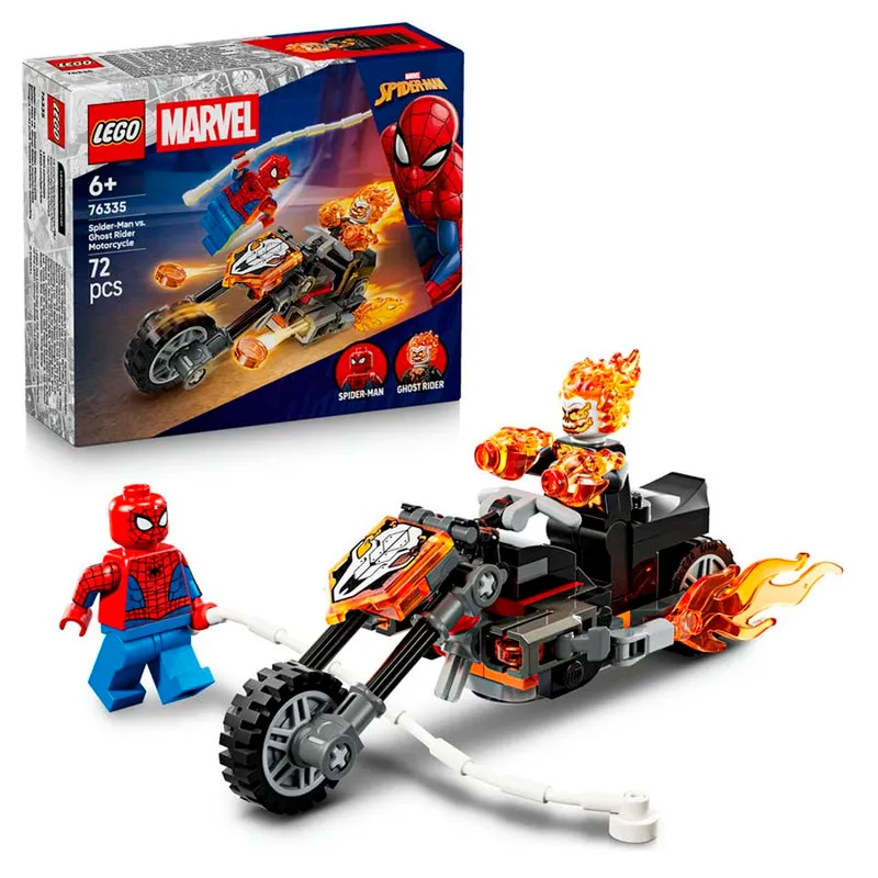 LEGO® Super Heroes Spider-Man vs. Moto del Motorista Fantasma 76335