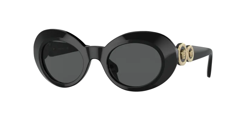 Versace Niños Versace VK4428U GB1/87 Gafas de sol Acetato Negro Gris Redonda Normal