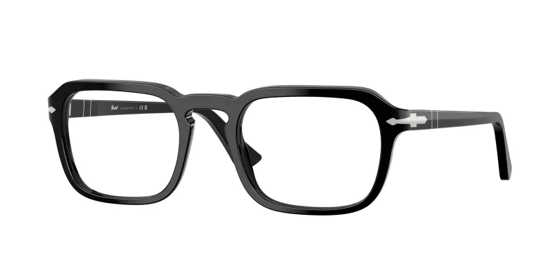 Persol Unisex Persol PO3390V 95 Monturas ópticas Acetato Negro Cuadrada Normal