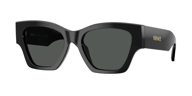 Versace Mujer Versace VE4492U GB1/87 Gafas de sol Acetato Negro Gris Cuadrada Normal