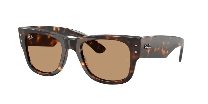 Ray - Ban Unisex Ray - Ban RB0840S MEGA WAYFARER 902/53 Gafas de sol Acetato Tortuga Marrón Cuadrada Normal