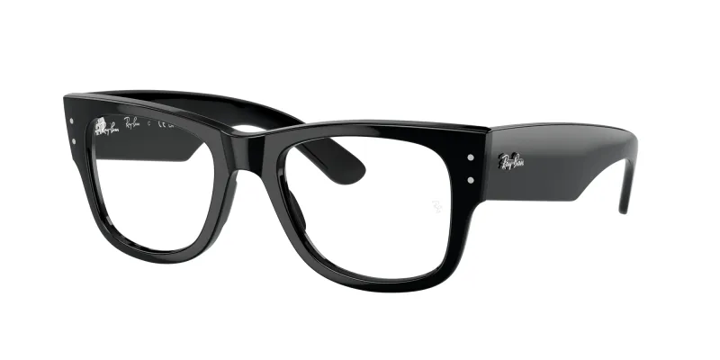 Ray - Ban Unisex Ray - Ban RX0840V MEGA WAYFARER 2000 Monturas ópticas Acetato Negro Transparente Cuadrada Normal