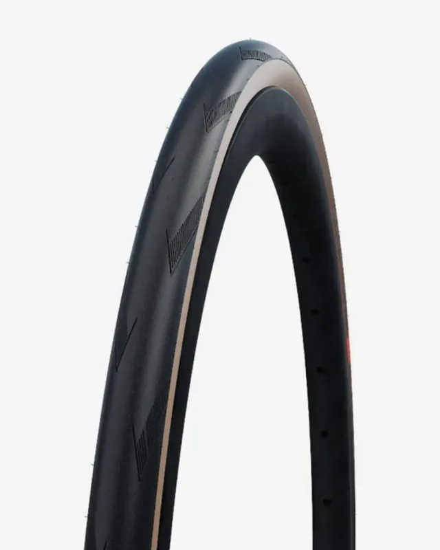 Cubierta Schwalbe Pro One HS 493A Super Race-V Guard Tubeless Easy plegable transparente negro - 700x25