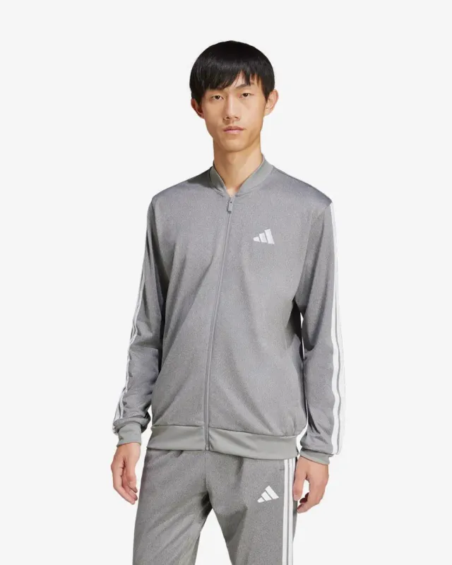 Chaqueta adidas Tricot Regular-Fit Mélange gris blanco - XS