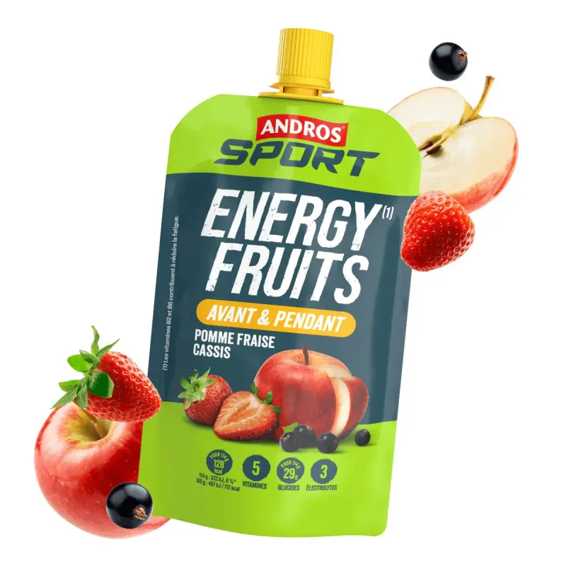 Bebida energética Andros Sport Energy Fruits Pomme Fraise Cassis
