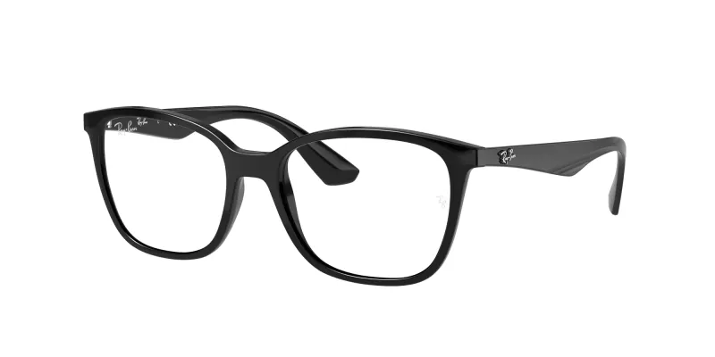 Ray - Ban Unisex Ray - Ban RX7066 2000 Monturas ópticas Inyectado Negro Transparente Cuadrada Normal