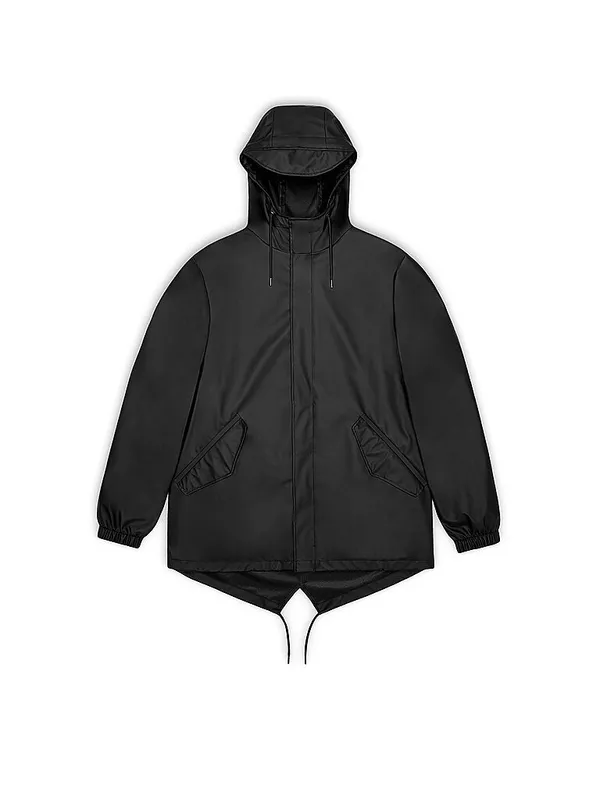 RAINS Chaqueta para lluvia negro | XL