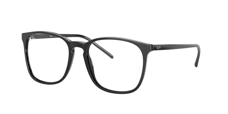 Ray - Ban Unisex Ray - Ban RX5387 2000 Monturas ópticas Acetato Negro Transparente Cuadrada Normal