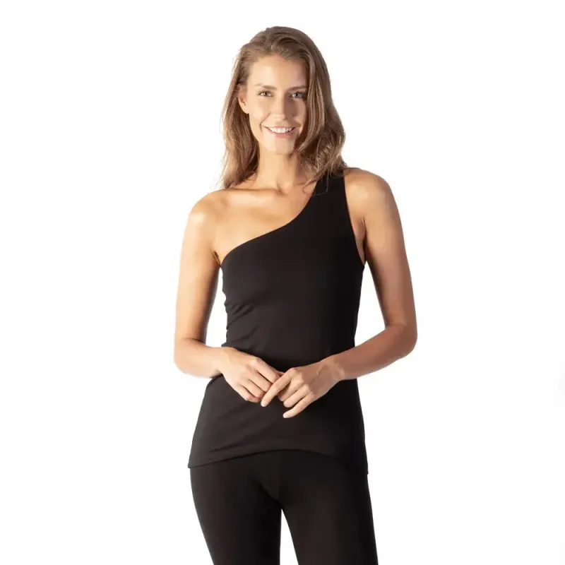 Camiseta de tirantes asimétrica de mujer Yogaessential Shakti