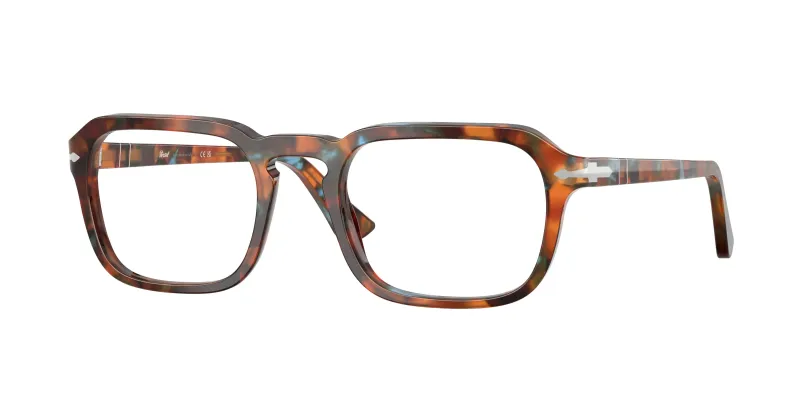 Persol Unisex Persol PO3390V 1232 Monturas ópticas Acetato Azul Cuadrada Normal