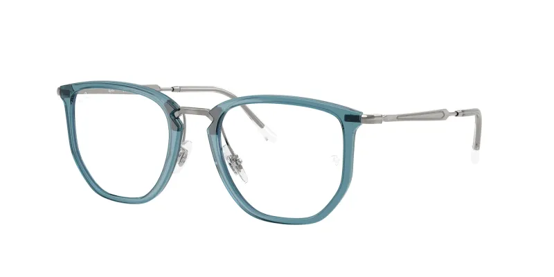 Ray - Ban Unisex Ray - Ban RX4451V 8426 Monturas ópticas Nylon Azul Transparente Geométrico Normal