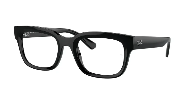 Ray - Ban Unisex Ray - Ban RX7217 CHAD 8260 Monturas ópticas Acetato Negro Transparente Cuadrada Normal