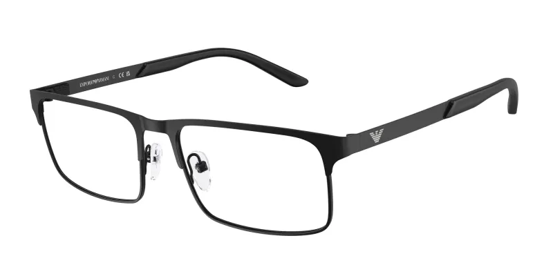 Emporio Armani Hombre Emporio Armani EA1170 3001 Monturas ópticas Metal Negro Cuadrada Normal