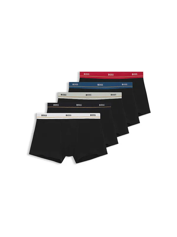 BOSS Boxershorts Paquete de 5 abierto misceláneo negro | S