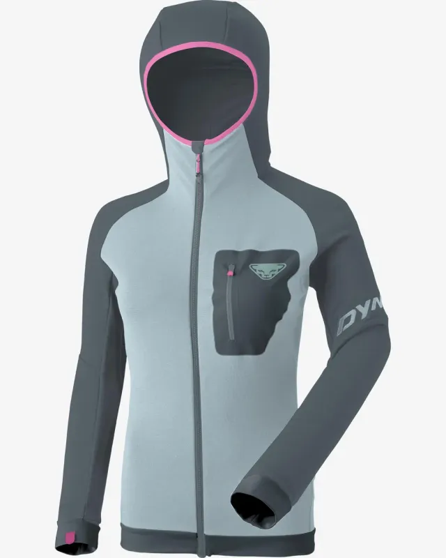 Chaqueta con capucha Dynafit Radical Polartec gris azul pastel mujer - L
