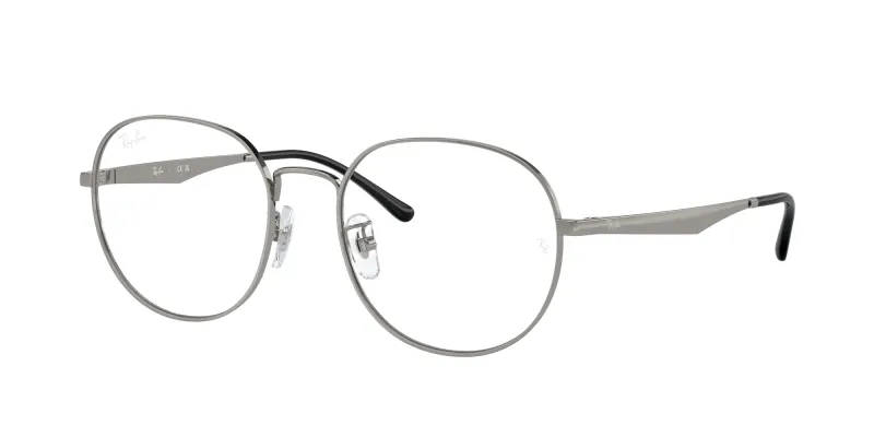 Ray - Ban Unisex Ray - Ban RX6517D 2502 Monturas ópticas Metal Gris Transparente Pantos Normal