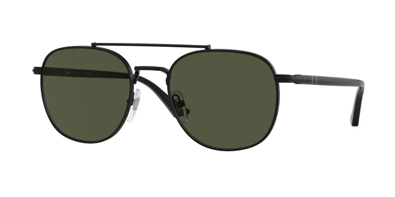 Persol Unisex Persol PO1006S 107831 Gafas de sol Metal Negro Verde Pillow Normal