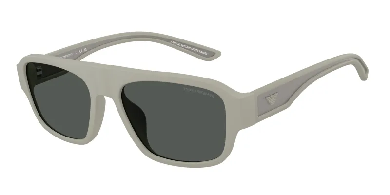 Emporio Armani Hombre Emporio Armani EA4266U 636087 Gafas de sol Inyectado Gris Gris Geométrico Normal