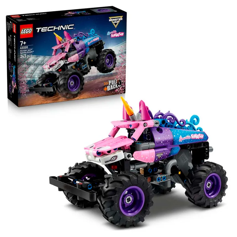 LEGO® Technic Monster Jam™ Sparkle Smash™ con Motor de Carga Manual 42220