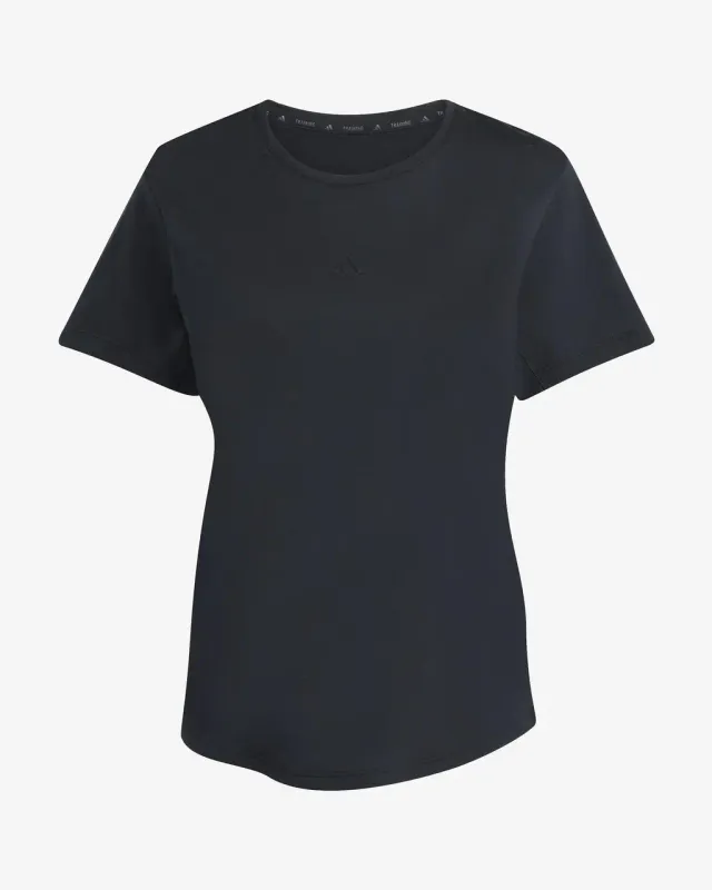 Camiseta adidas Essentials Yoga manga corta negro mujer - XS