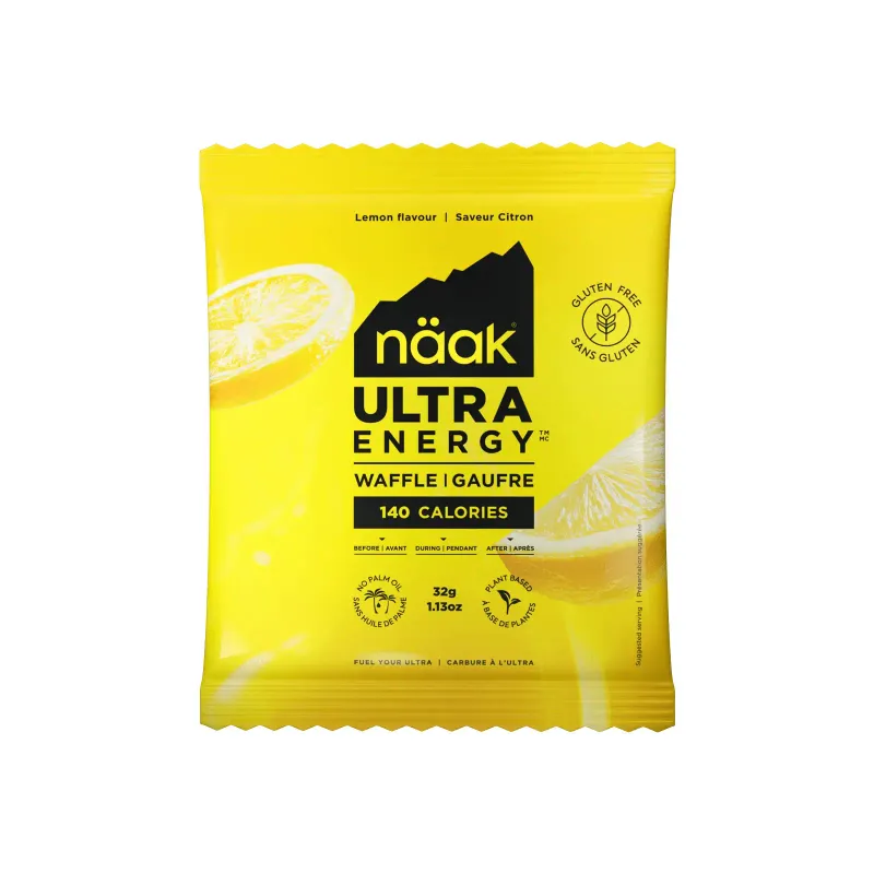 Bizcocho energético, gofres con sabor a limón Naäk