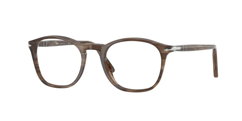 Persol Hombre Persol PO3007V 1208 Monturas ópticas Acetato Tortuga Cuadrada Normal