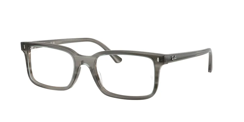Ray - Ban Unisex Ray - Ban RX5445 8453 Monturas ópticas Acetato Gris Transparente Cuadrada Normal