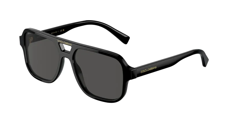 Dolce & Gabbana Niños Dolce & Gabbana DX4003 335587 Gafas de sol Acetato Negro Gris Piloto Normal