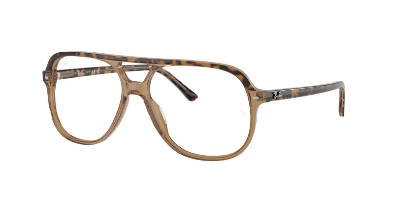 Ray - Ban Unisex Ray - Ban RX5698 8109 Monturas ópticas Acetato Marrón Transparente Cuadrada Normal