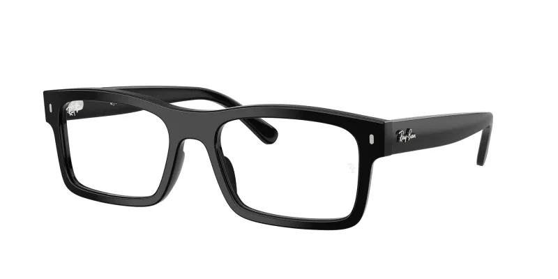 Ray - Ban Unisex Ray - Ban RX5435 2000 Monturas ópticas Acetato Negro Transparente Cuadrada Normal