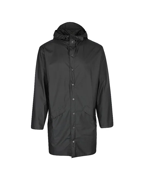 RAINS Parka - Chaqueta impermeable negro | L