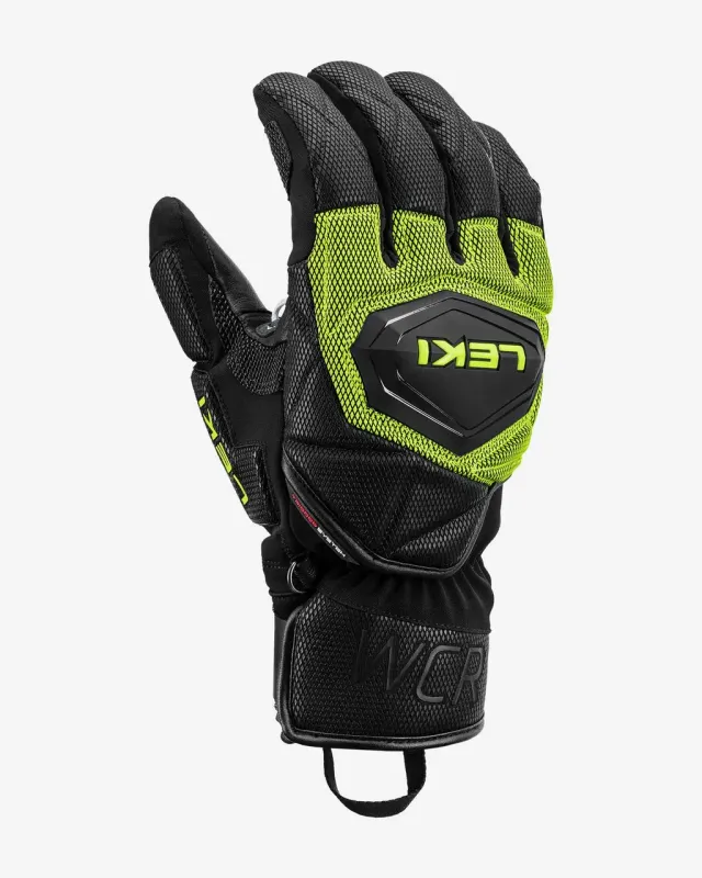 Guantes Leki WCR Coach 3D negro amarillo neón - 9