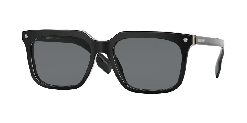 Burberry Hombre Burberry BE4337 CARNABY 379887 Gafas de sol Acetato Negro Gris Cuadrada Normal