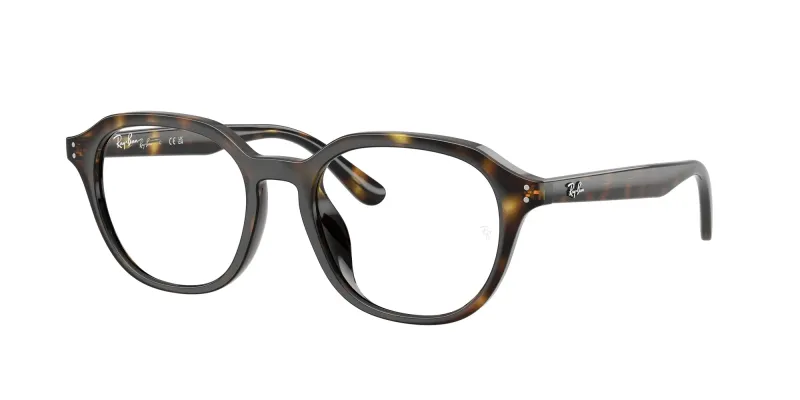 Ray - Ban Hombre Ray - Ban RX7259D 2012 Monturas ópticas Acetato Tortuga Transparente Cuadrada Normal