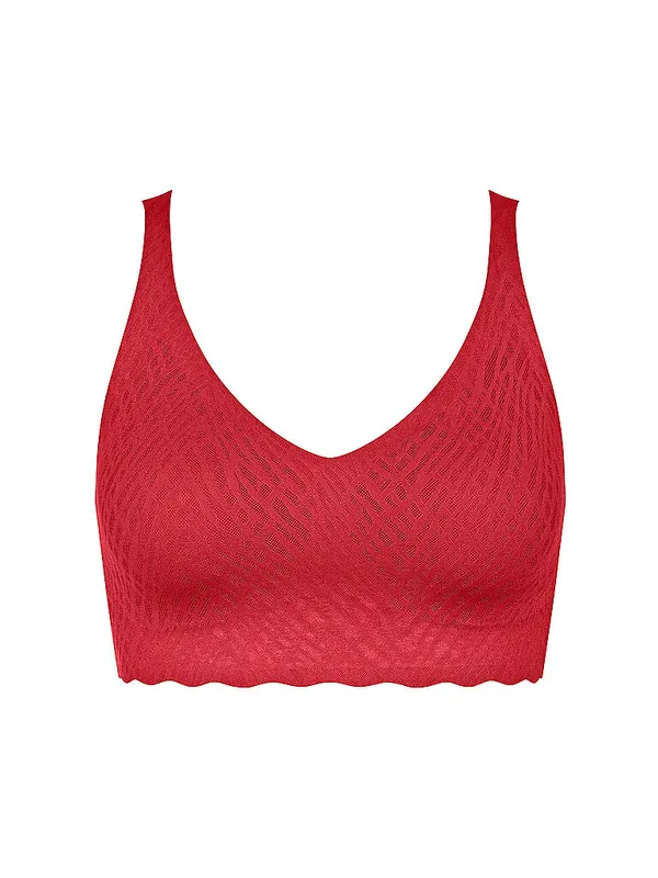 SLOGGI Bustier ZERO FEEL BLISS FESTIVE shanghai red rojo | XS