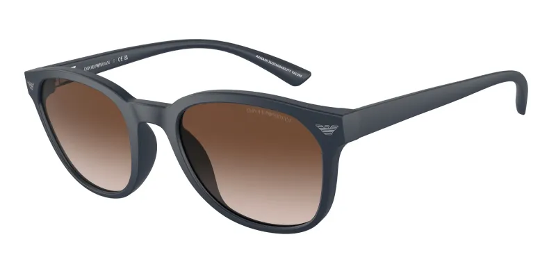 Emporio Armani Hombre Emporio Armani EA4225U 508813 Gafas de sol Inyectado Azul Marrón Pantos Normal Sombreado