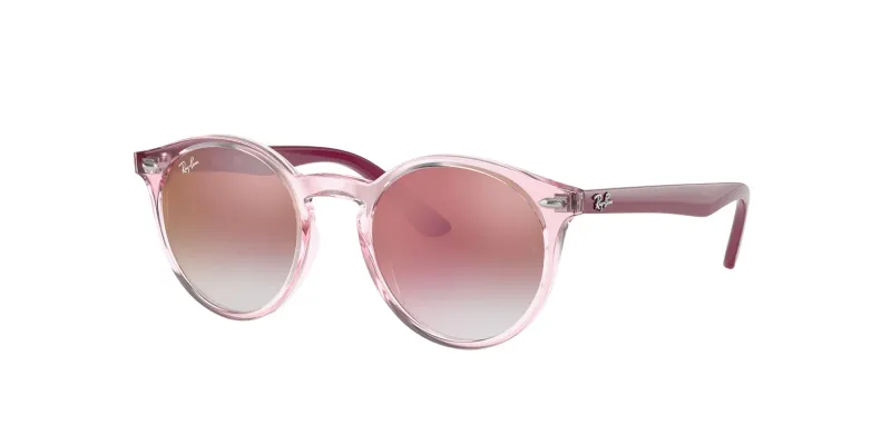 Ray - Ban Niños Ray - Ban RJ9064S 7052V0 Gafas de sol Inyectado Rosa Rojo Pantos Reflejado Sombreado