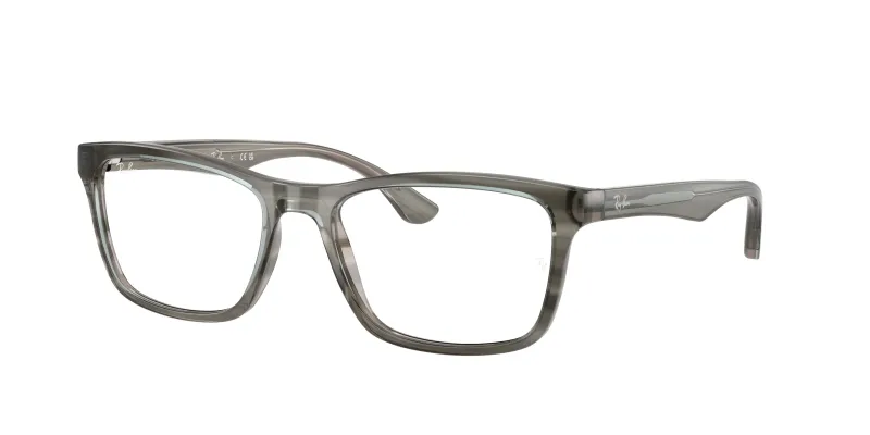 Ray - Ban Unisex Ray - Ban RX5279 8453 Monturas ópticas Acetato Gris Transparente Cuadrada Normal