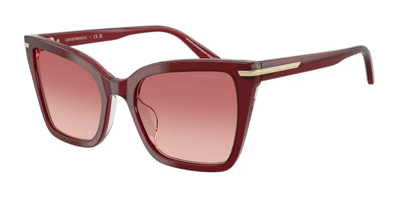 Emporio Armani Mujer Emporio Armani EA4273BU 6377A5 Gafas de sol Acetato Rojo Rosa Cuadrada Normal Matizado