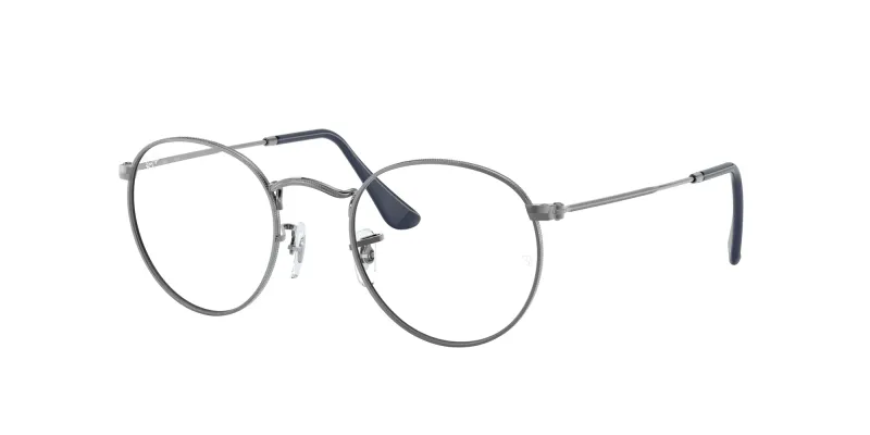 Ray - Ban Unisex Ray - Ban RX3447V ROUND METAL 2502 Monturas ópticas Metal Gris Redonda Normal