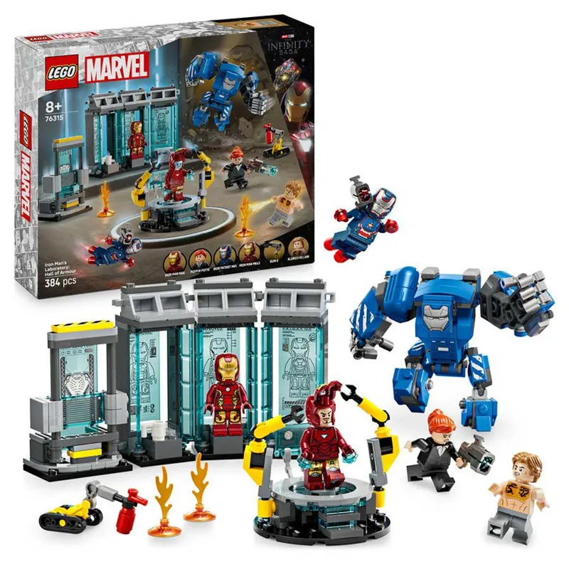 LEGO® Super Heroes Laboratorio de Iron Man: Sala de Armaduras 76315