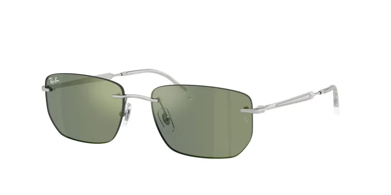 Ray - Ban Unisex Ray - Ban RB3768 003/6R Gafas de sol Metal Plata Gris Geométrico Reflejado