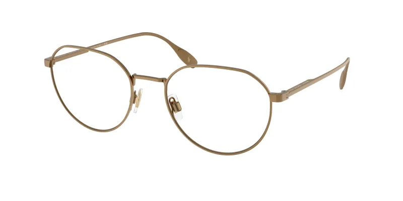 Polo Ralph Lauren Hombre Polo Ralph Lauren PH1233 9324 Monturas ópticas Metal Marrón Redonda Normal