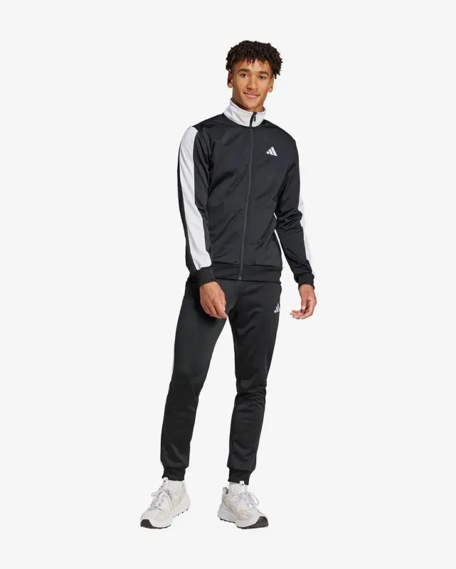 Chándal adidas Sportswear Basic Tricot Colorblock negro blanco - XS