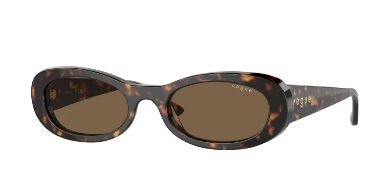 VOGUE EYEWEAR Mujer VOGUE EYEWEAR VO5582S W65673 Gafas de sol Acetato Marrón Marrón Redonda Normal
