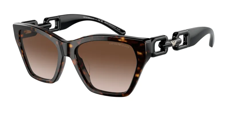 Emporio Armani Mujer Emporio Armani EA4203U 502613 Gafas de sol Acetato Tortuga Marrón Cat Eye Normal Sombreado