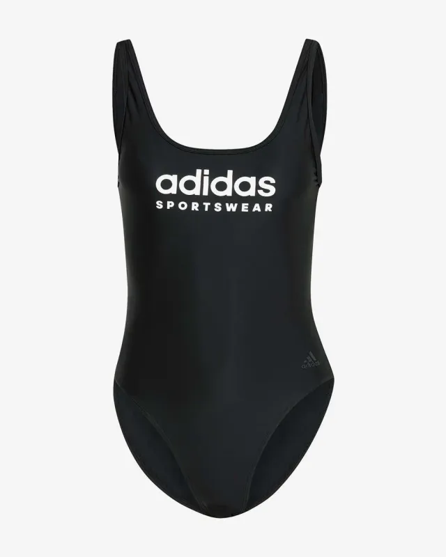 Bañador adidas Sportswear U-Back negro puro blanco mujer - 38